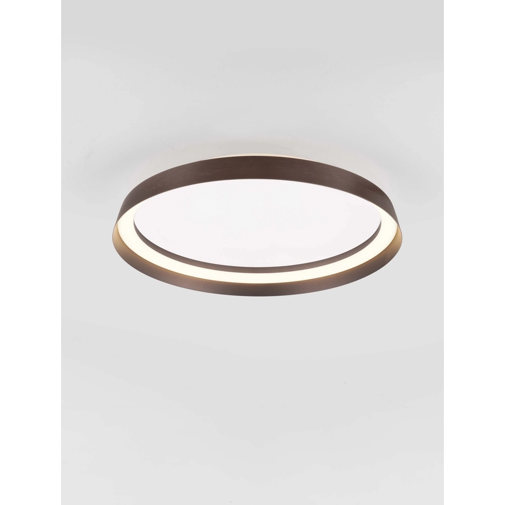 Design ceiling light Ormi Ø 45cm coffee brown