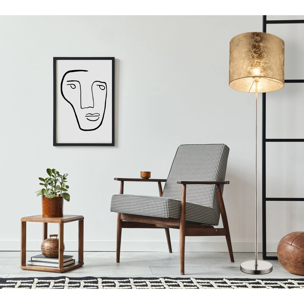 Floor lamp Amy nickel with gold cap Globo 9007371312481
