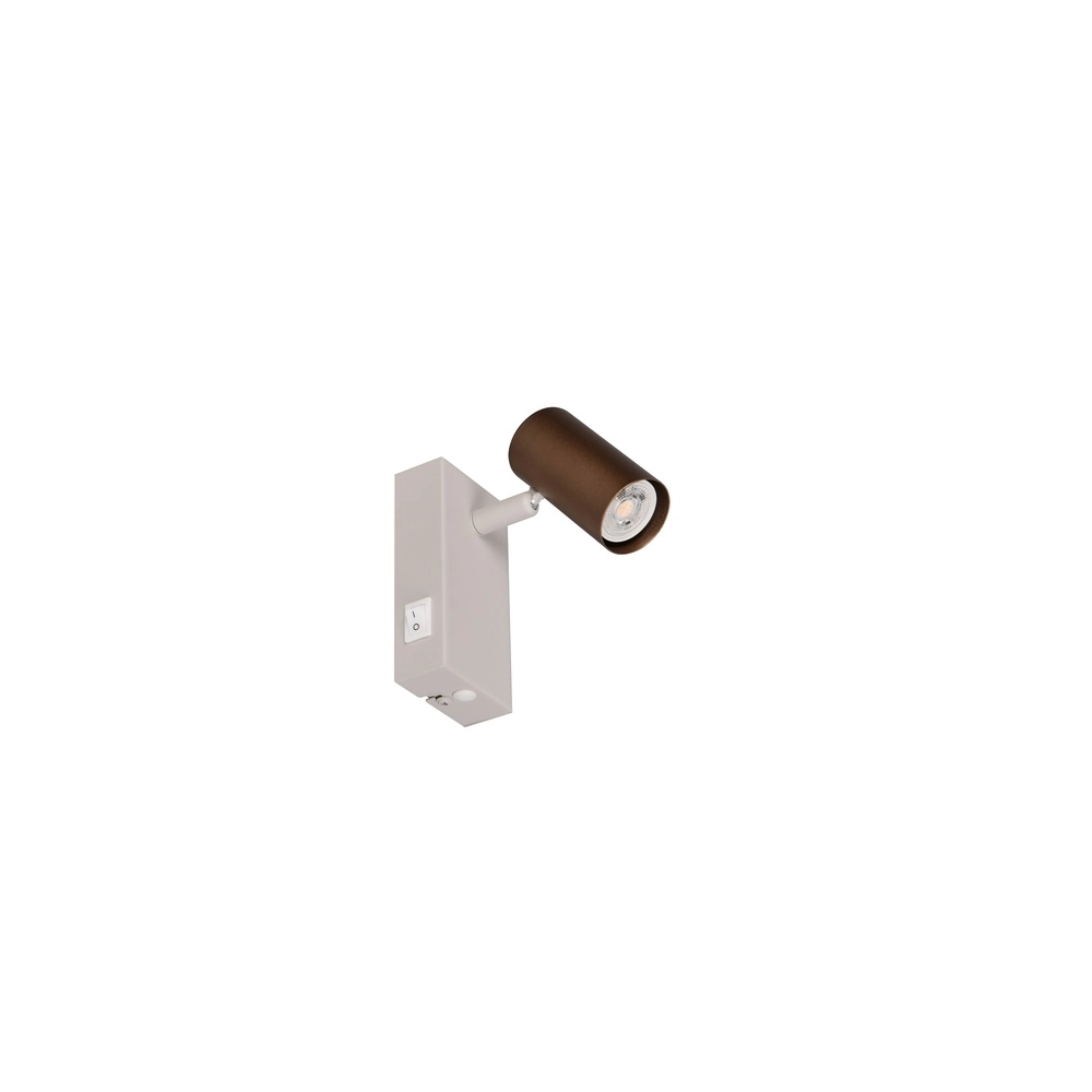 Surface-mounted spotlight adjustable Taryn mocha brown Trio 4017807685534