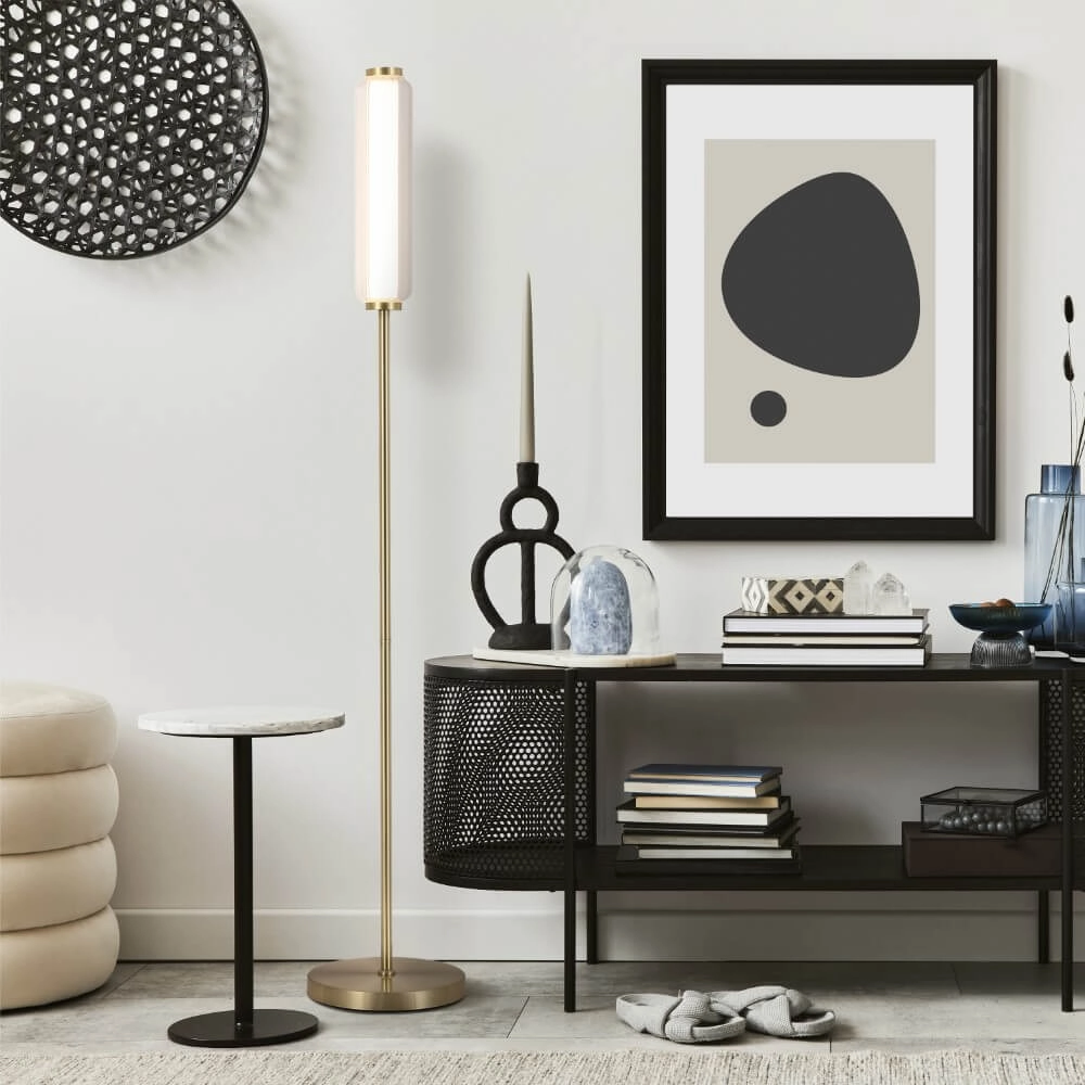 Modern floor lamp Mod brass Searchlight 5053423273143