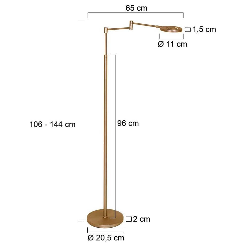 Design reading lamp Soleil Design bronze Steinhauer 8712746175899