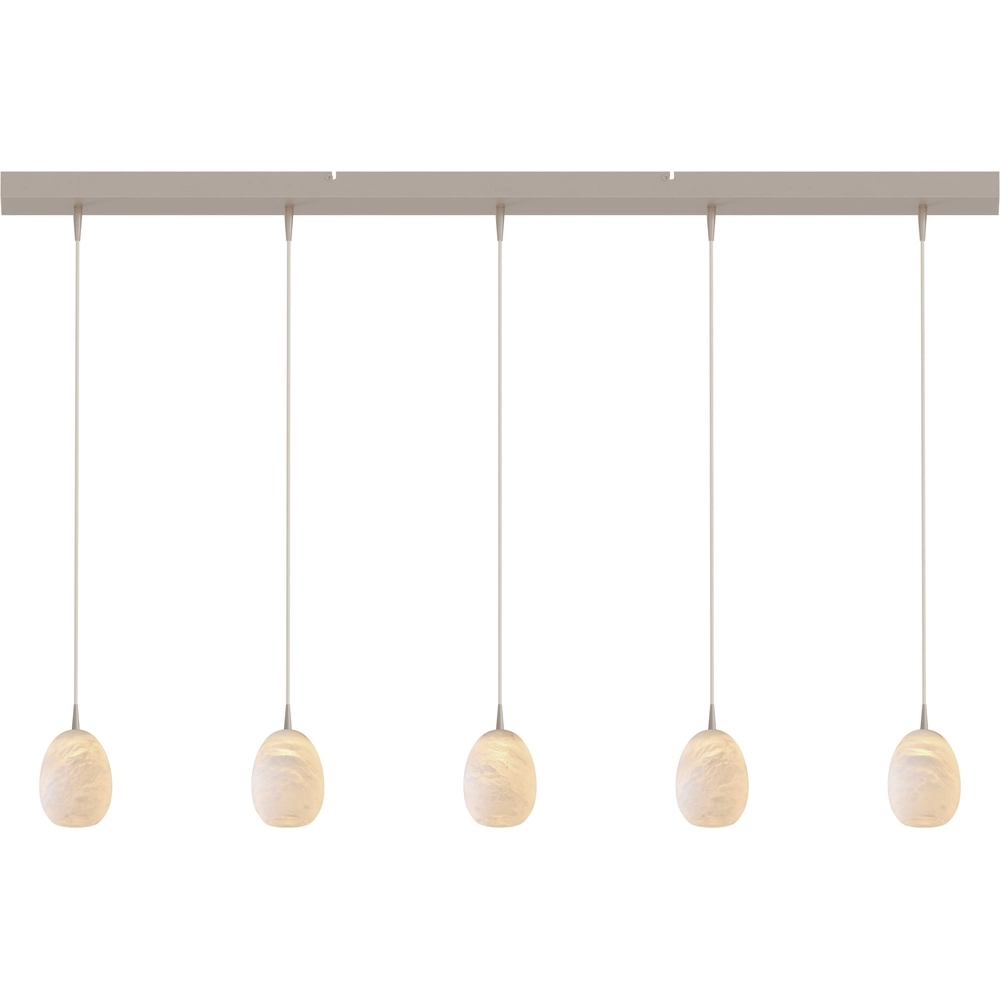 Design pendant lamp Alta 5-light beige terra