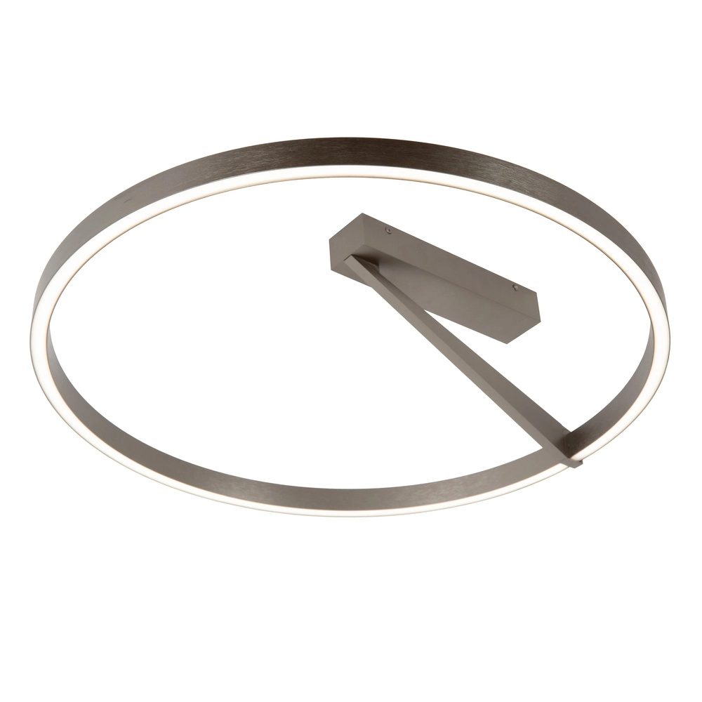 Design ceiling lamp Applause Ø 60cm - brushed steel - with remote control Premium by Lucide 5411212221803