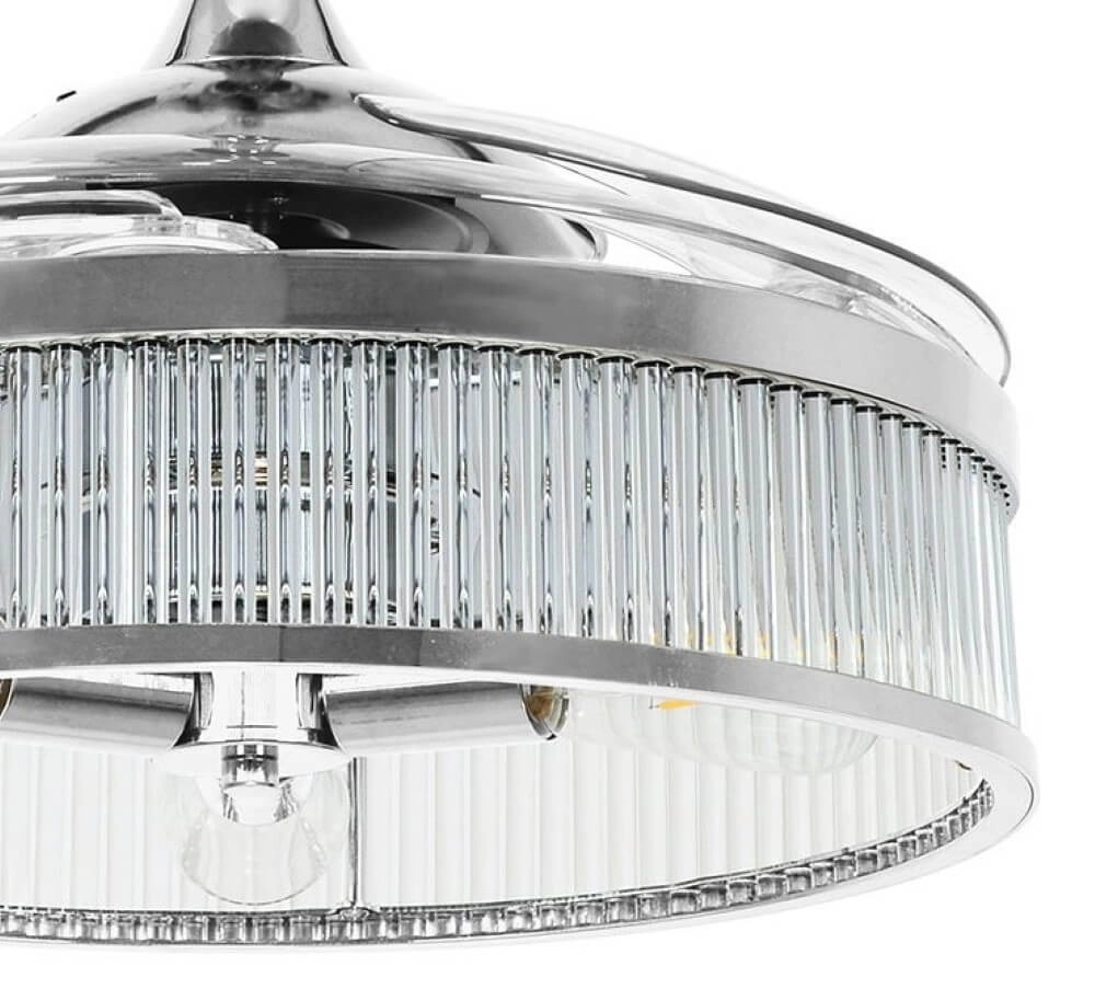 Chrome ceiling fan Fanway Corbelle Ø 122cm Beacon 9333509144007