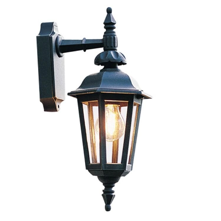 Classic wall lamp Pallas Down black