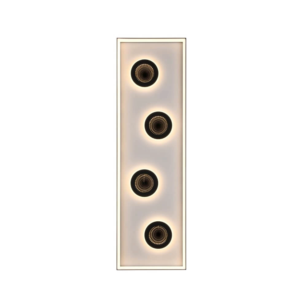 Rectangular ceiling lamp Dune black Paul Neuhaus 4012248384923
