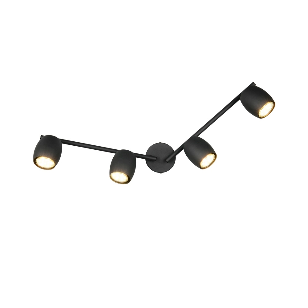 Ceiling lamp Nancy 4-light black Trio 4017807657005