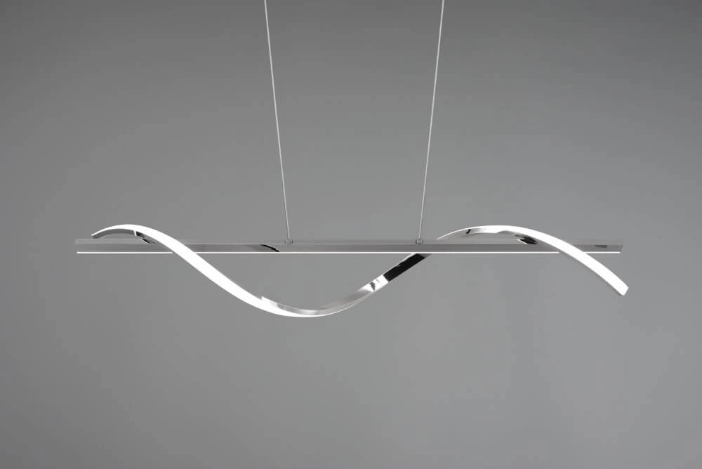 Hanging lamp Isabel 100cm long chrome Trio 4017807561357