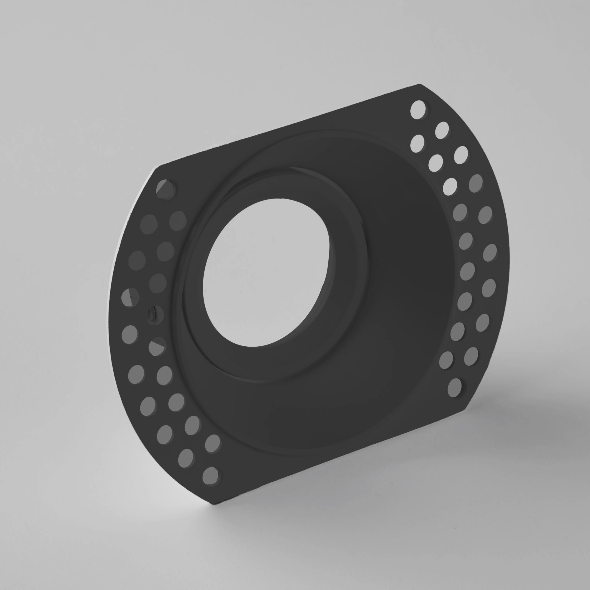 Recessed stucco spot Slim Trimless Black Lyora 5053423316116