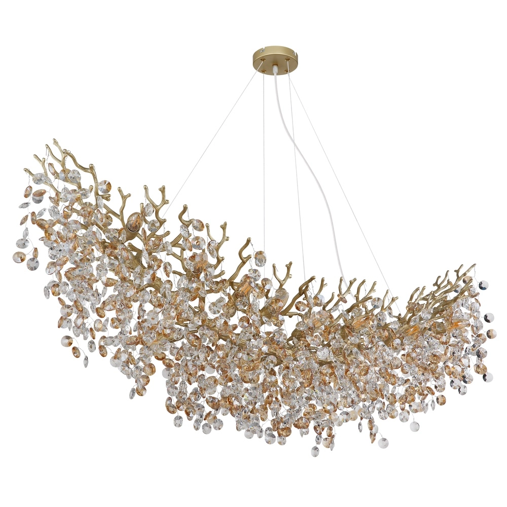 Pendant lamp Queena gold 150cm Globo 9007371522705