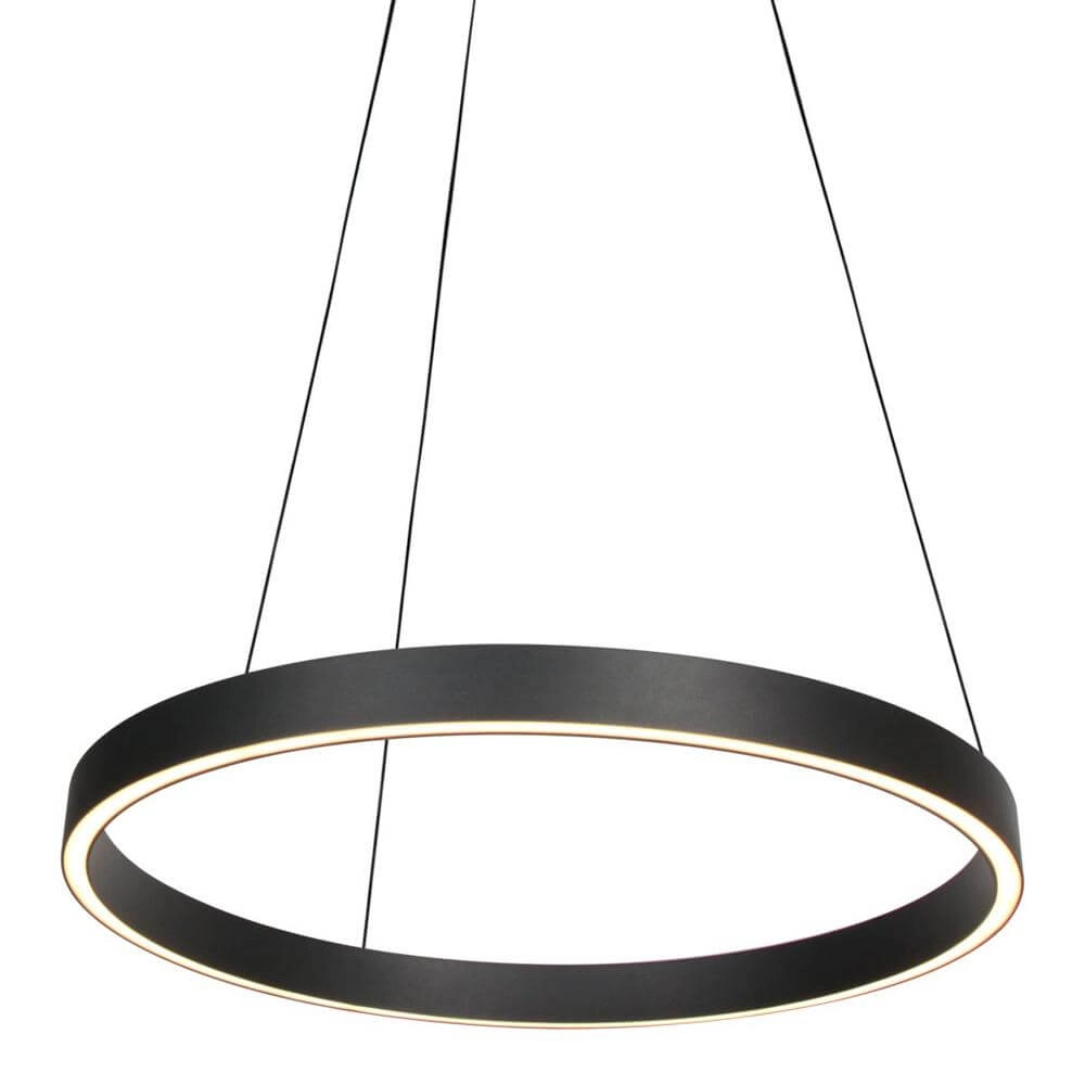 Modern pendant lamp Mykty black Ø 60cm Steinhauer 8712746178203