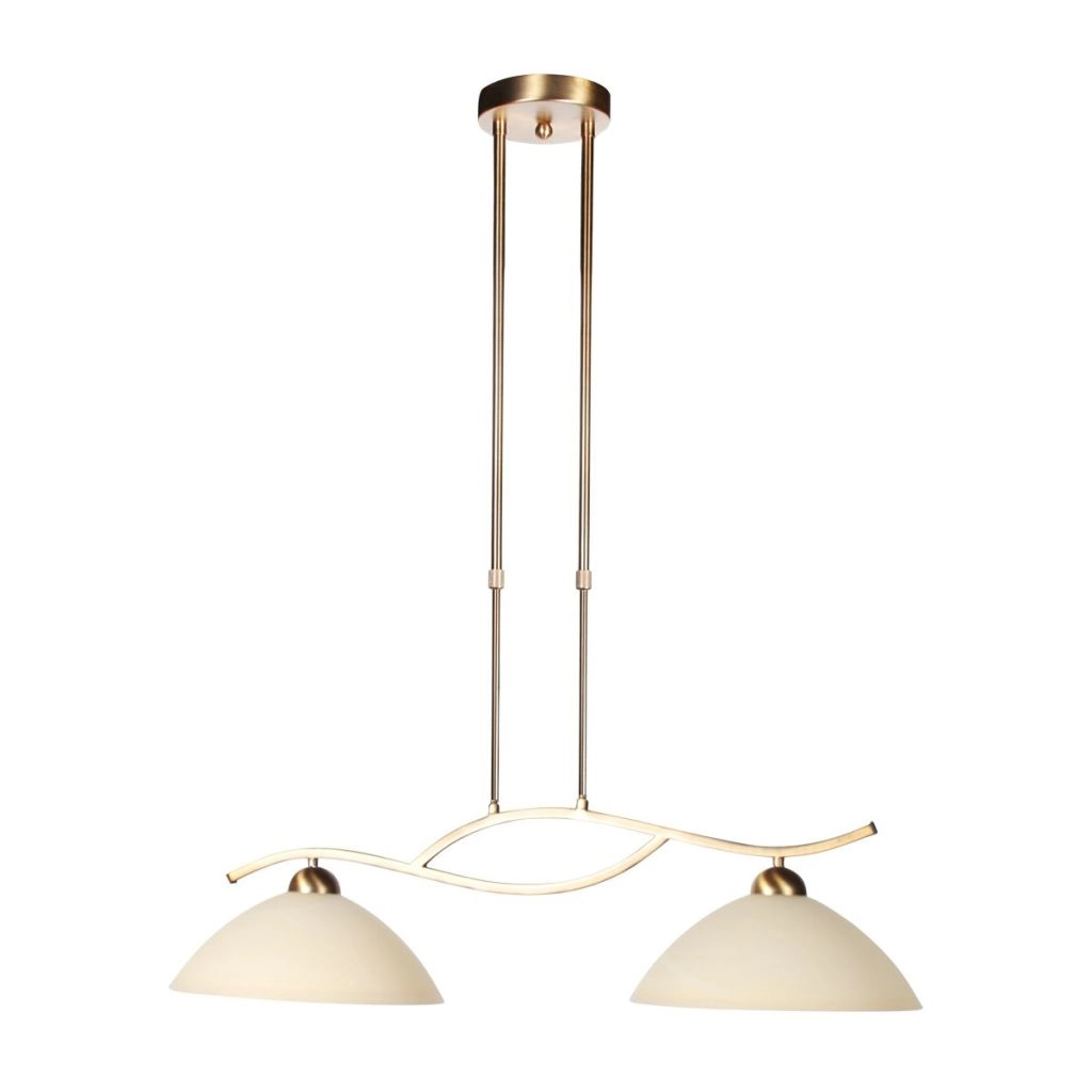 Classic pendant lamp Anthea 2-light bronze