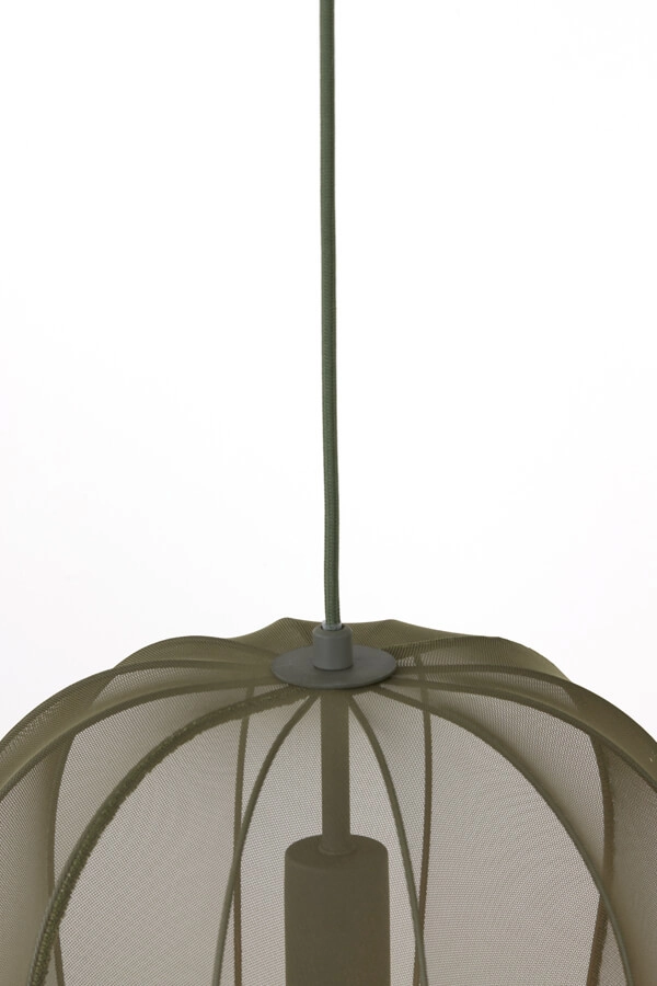 Green pendant lamp Plumeria Ø 34cm Light & Living 8717807651442