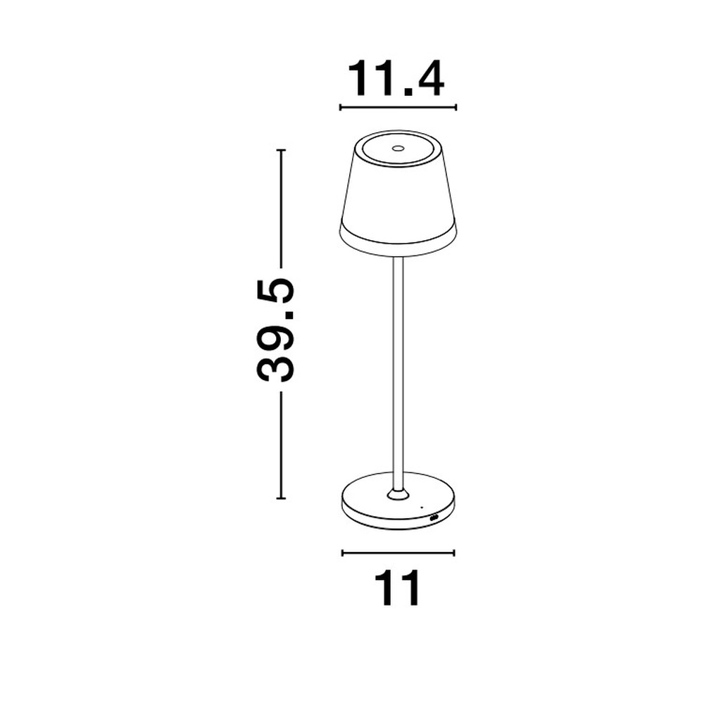 Rechargeable table lamp Seina grey Lyora 5212017444431