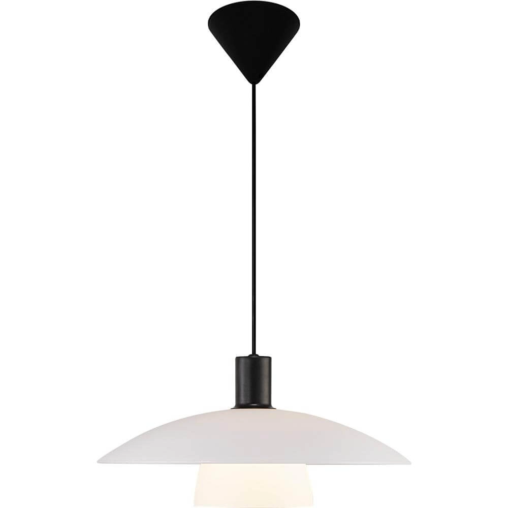 Modern pendant lamp Verona black and white