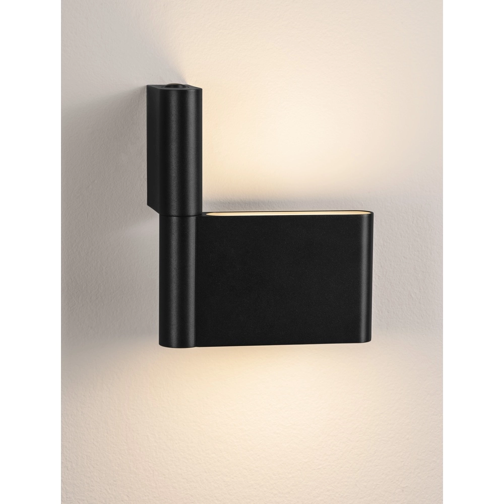 Wall lamp Flusso black Lyora 5212017478115