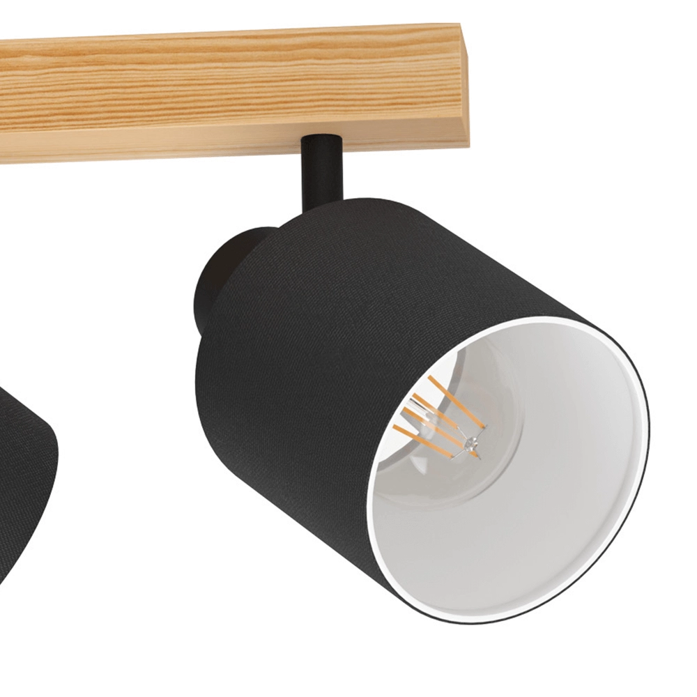 Wooden ceiling lamp Batallas Eglo 9002759994914