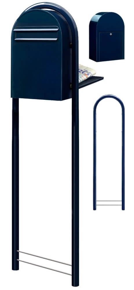 Mailbox Classic B 5004 Black blue Bobi 6417237006288