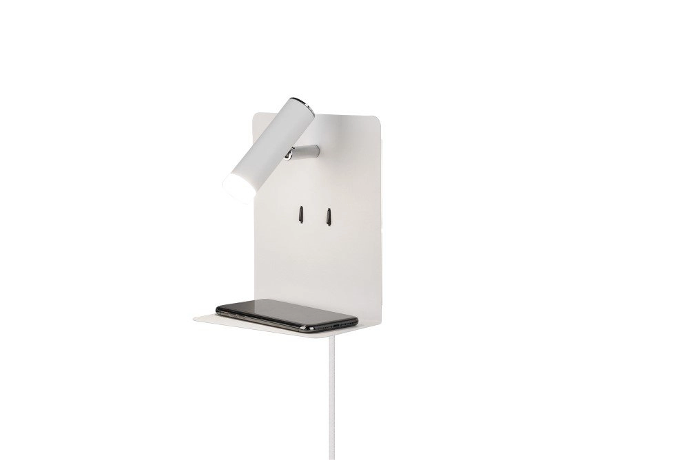 Wall lamp Element with matt white shelf