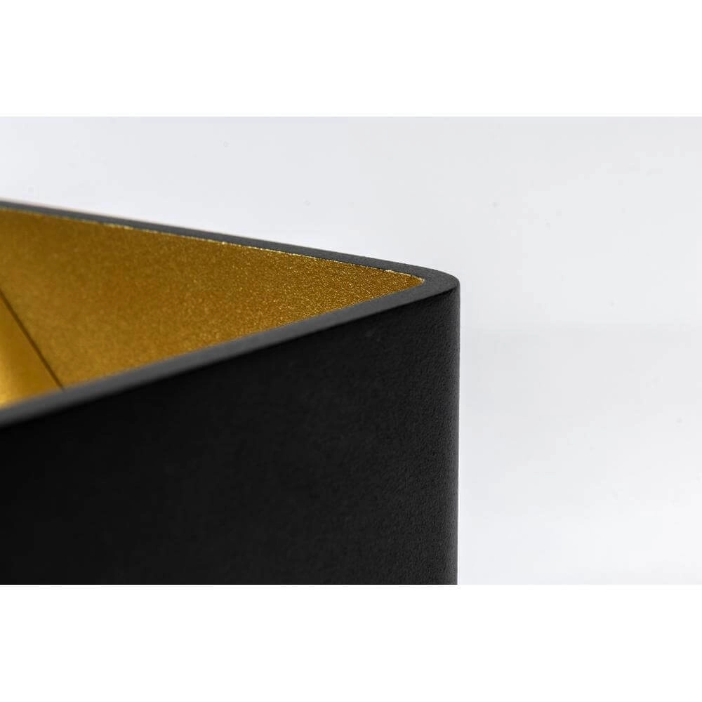 Square wall lamp Fulda black with gold Artdelight 8719831736324