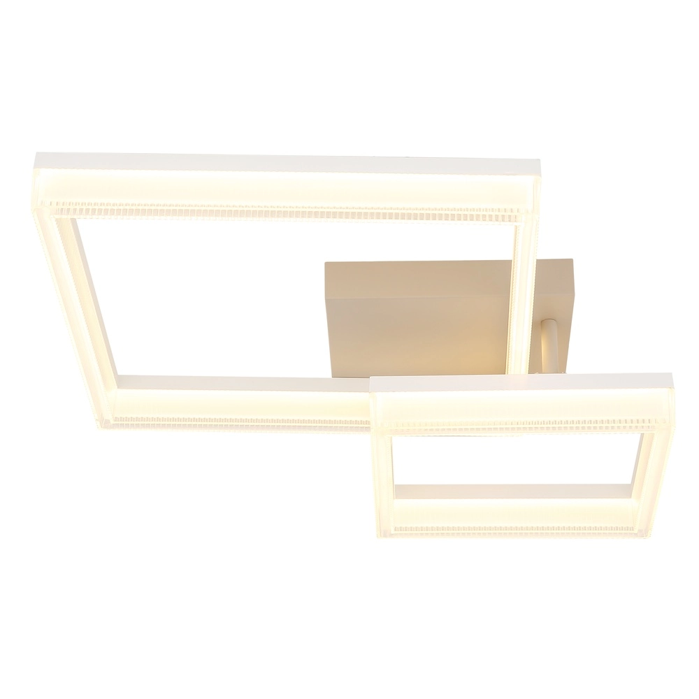 Modern ceiling lamp Zara sand brown square Globo 9007371576074