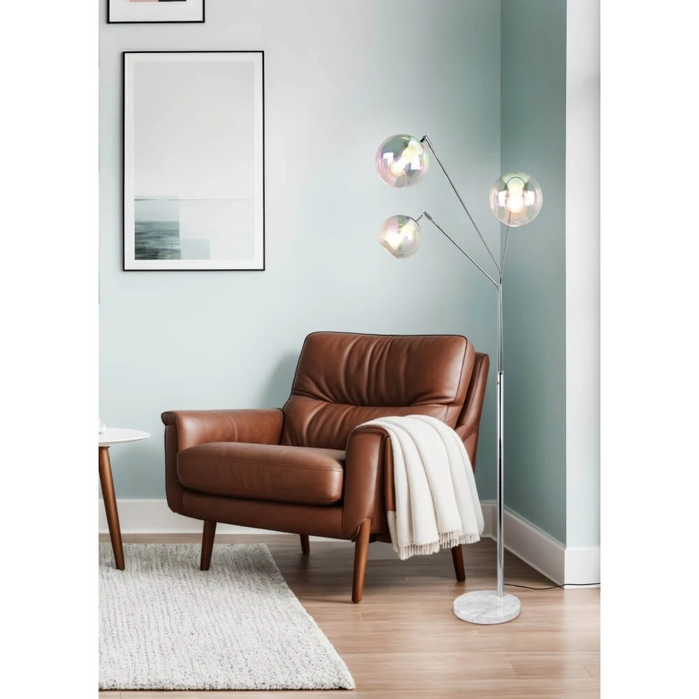 Design floor lamp Paxton chromium Trio 4017807641219