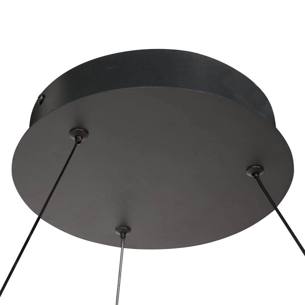Design pendant lamp Ringlux black Ø 100cm Steinhauer 8712746171686