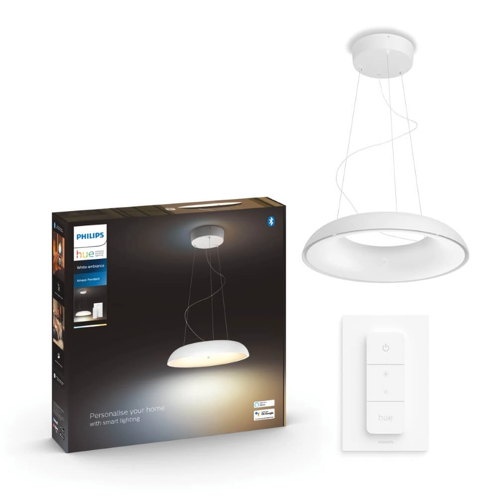 Hanging lamp Hue Amaze - White Ambiance Ø 43.4cm white Philips 8719514341098