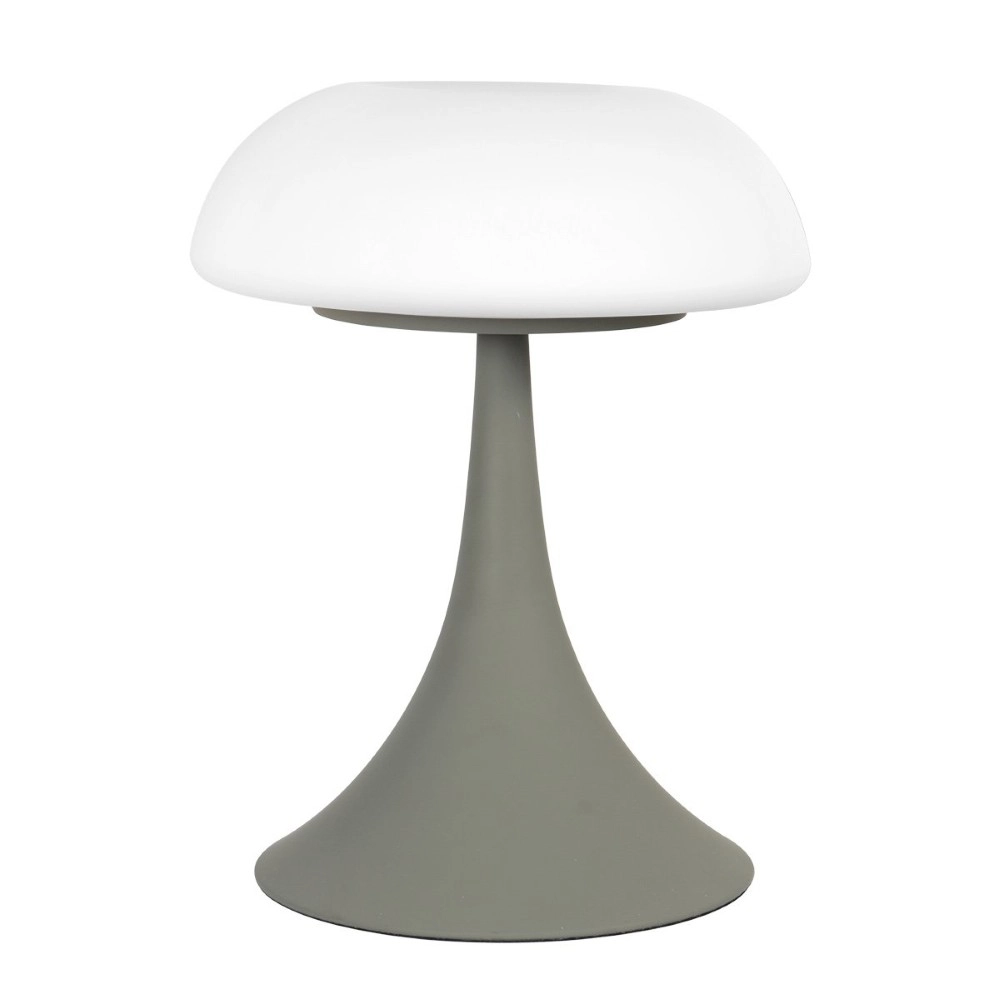 Table lamp Ancilla Grey with white glass