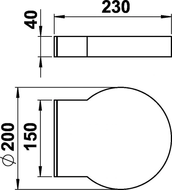 wall lamp Steng M down - white Albert 4007235802900