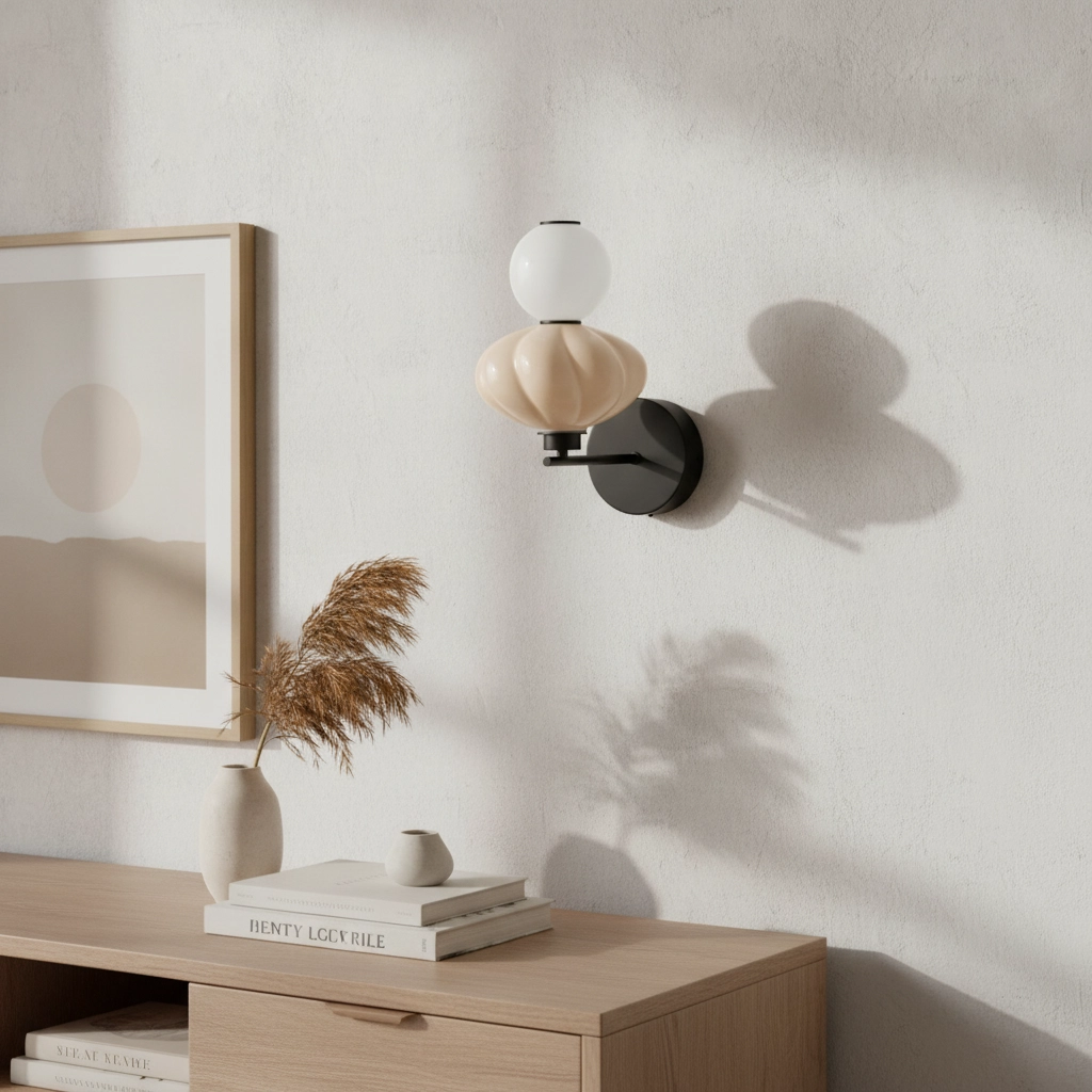 Wall lamp Oneta white - beige