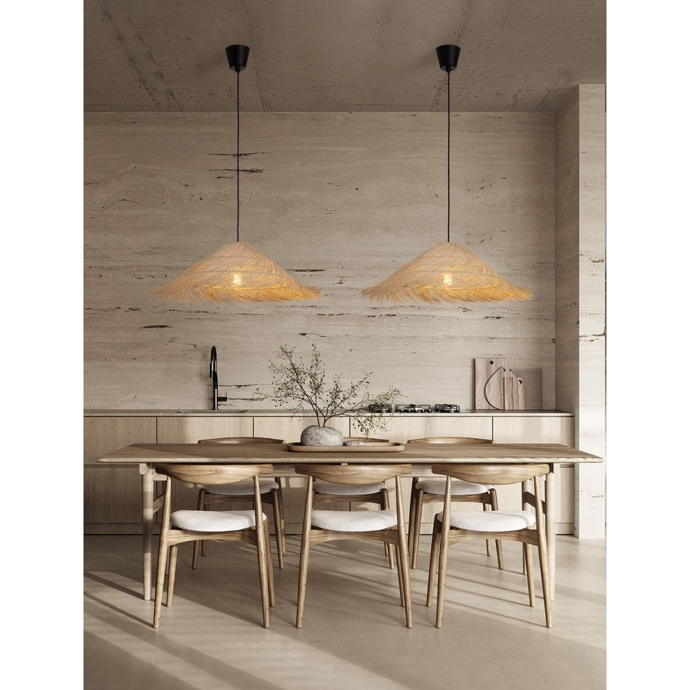 Rattan pendant lamp Alua Ø 60cm Lyora 5212017465566