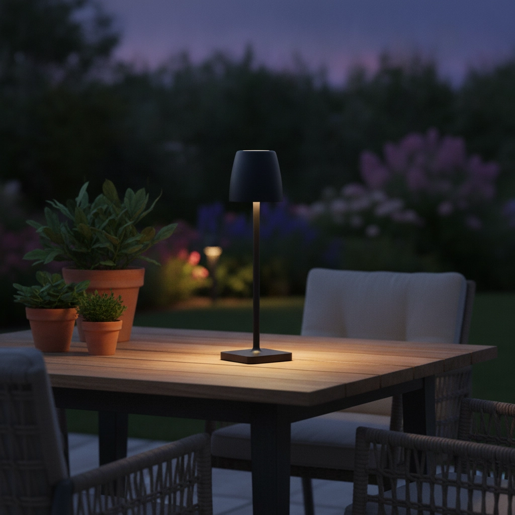 Table lamp Colt anthracite rechargeable