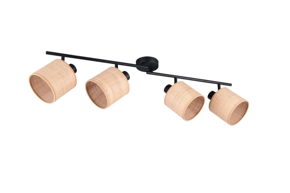 4-light ceiling lamp Aimee with cream caps Trio 4017807637359
