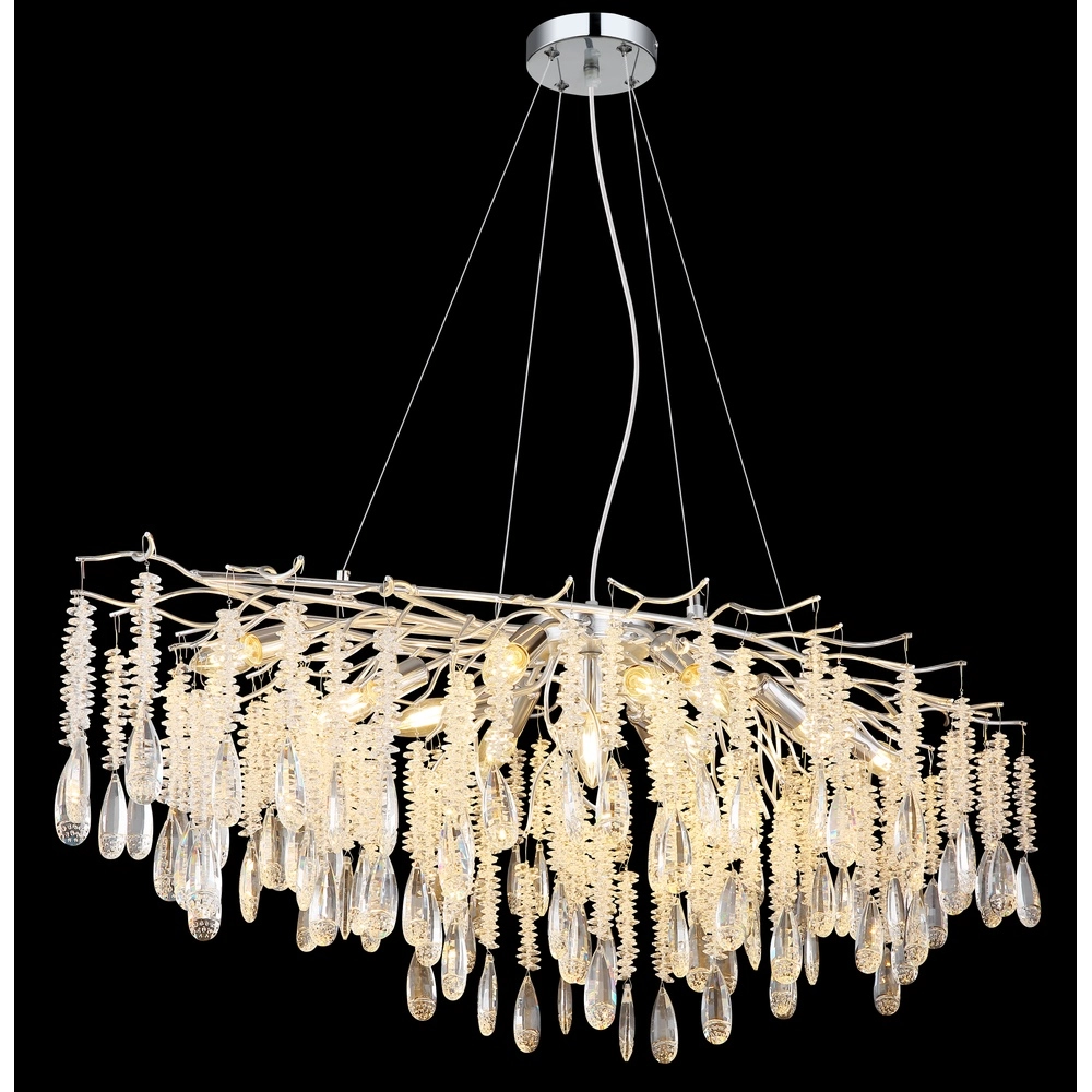 Pendant lamp Kinga silver grey 120cm Globo 9007371569991