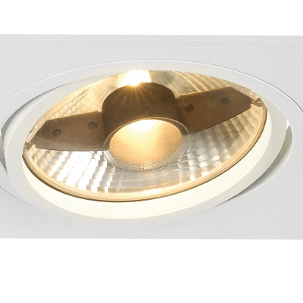 Recessed spotlight New Tria ES111 2-light white with clamping springs SLV 4024163150378