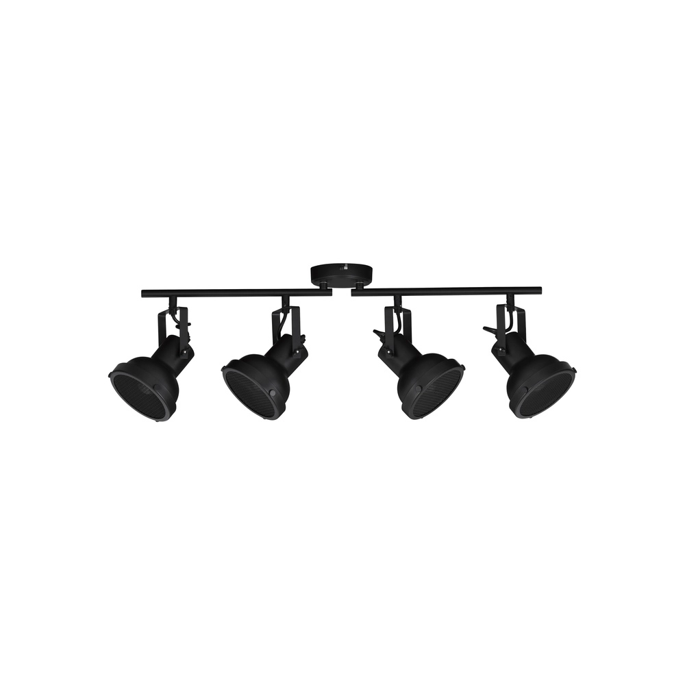 Ceiling lamp Ruvi 4-light black Lyora 5212017446381