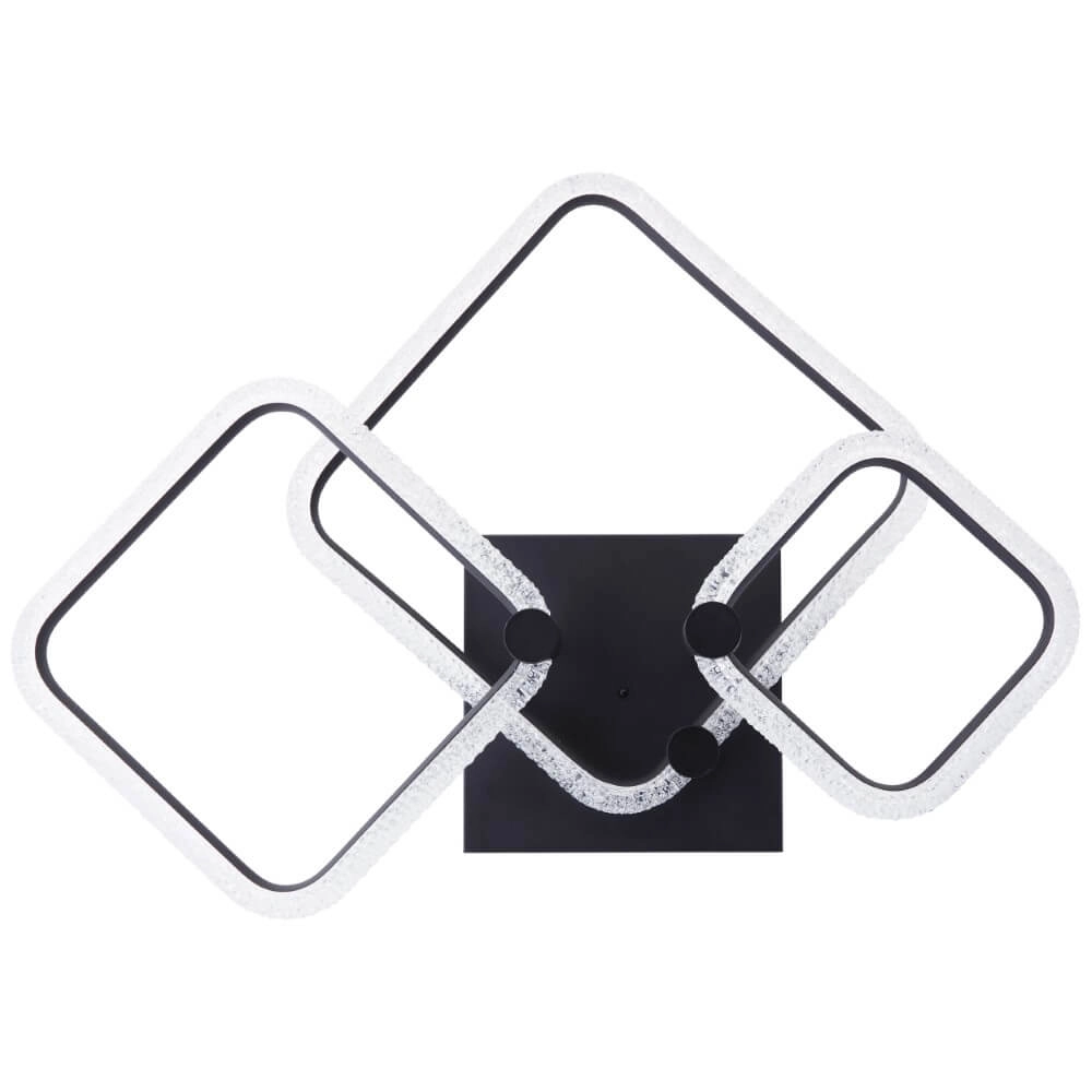 Square ceiling lamp Aydin black Brilliant 4004353442070