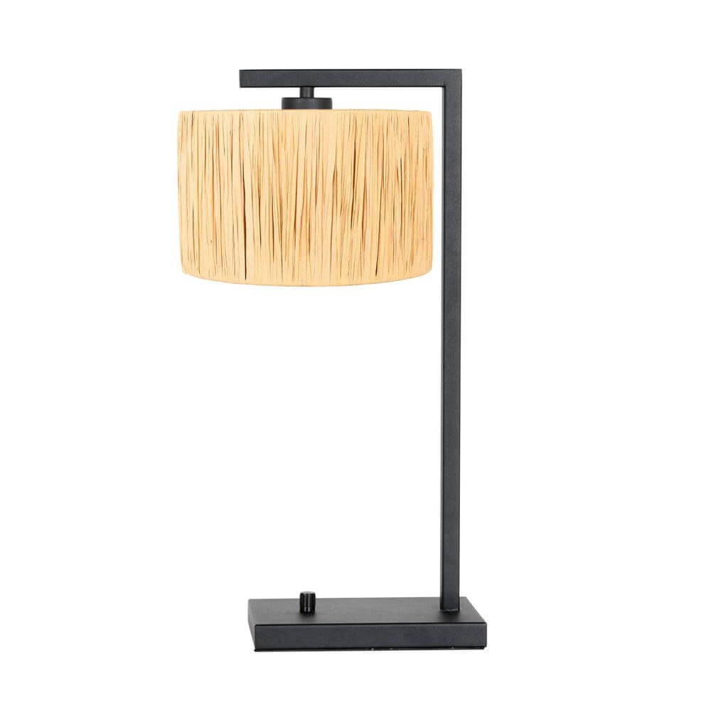 Table lamp Stang with dimmer and straw-colored shade Steinhauer 8712746172157