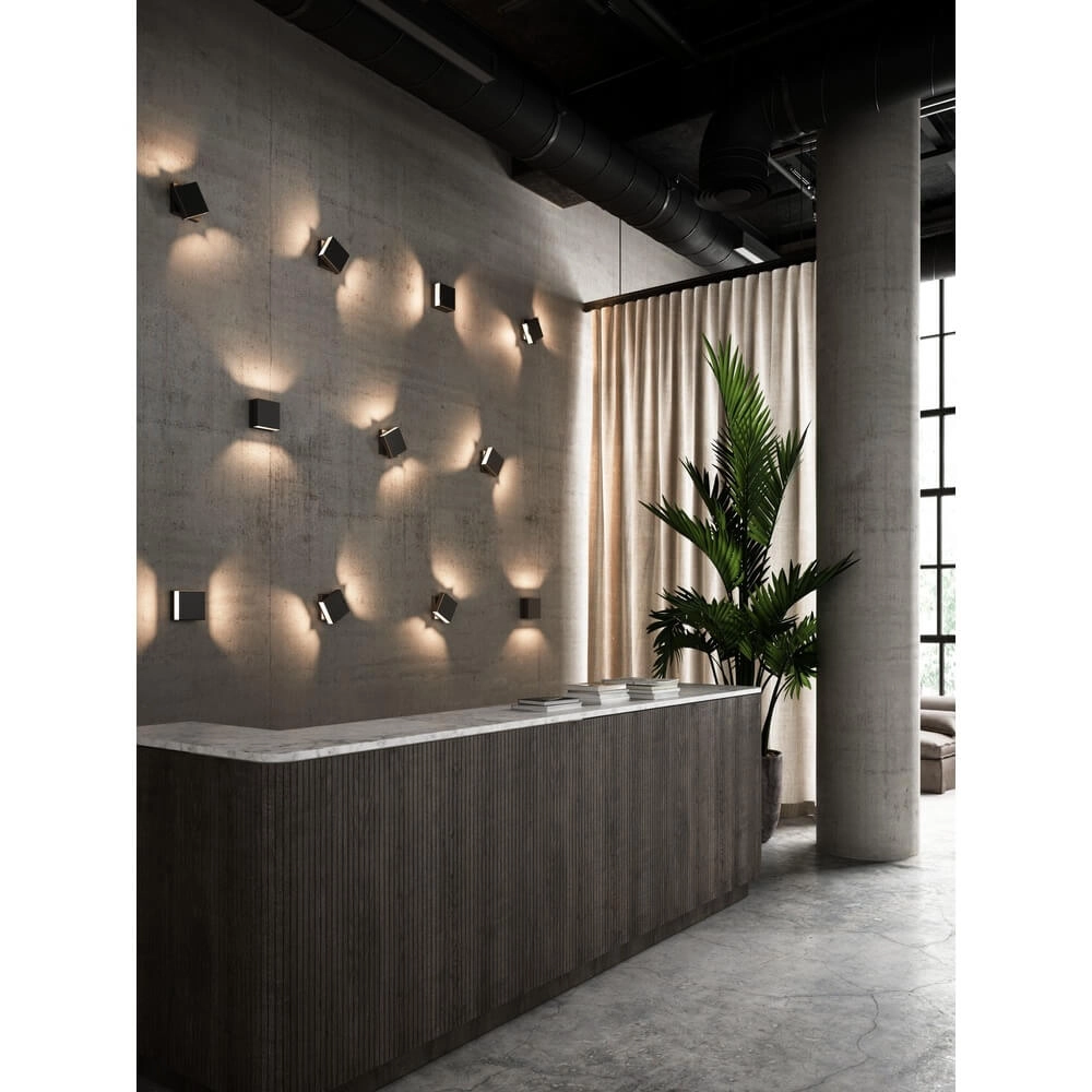 Square wall lamp Turn black Nordlux 5704924000638