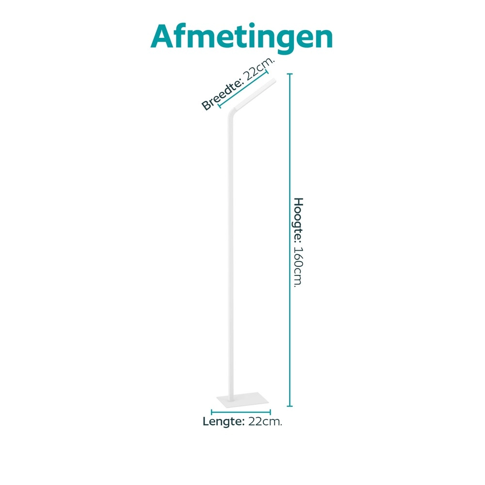Design floor lamp Mirante white