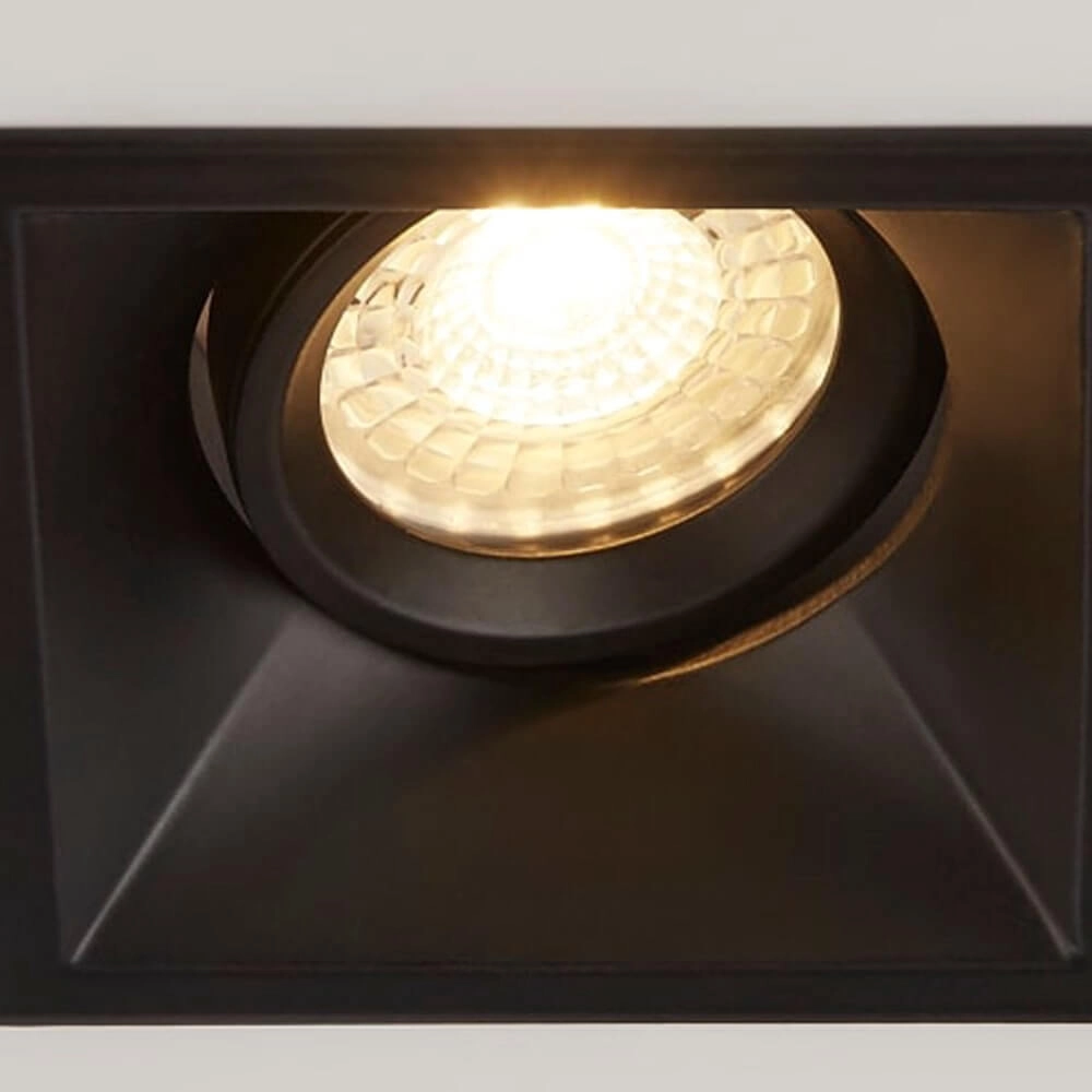 Recessed spotlight Slim Trim Square black Lyora