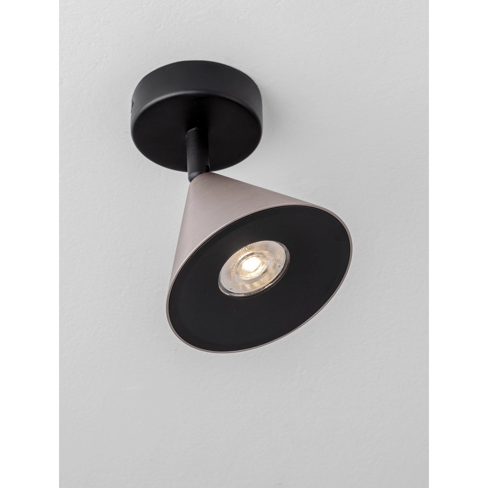 Ceiling lamp Conico black with coffee brown Lyora 5212017475367
