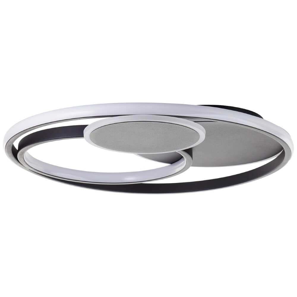 Dimmable ceiling light Runda black Brilliant 4004353447396