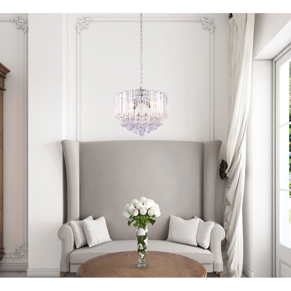Chandelier Minnesota Ø 35cm chrome Globo 9007371299492