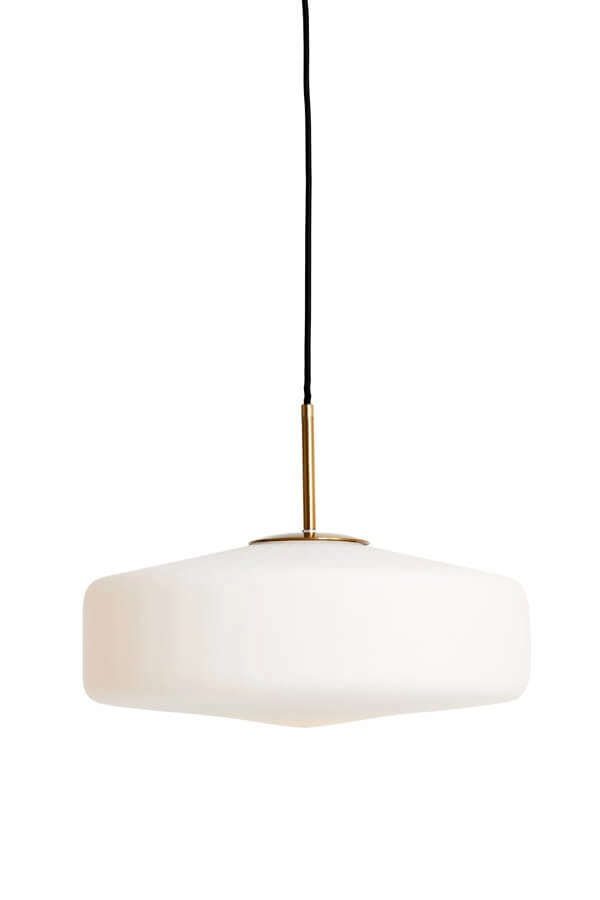 Pendant lamp Pleat gold with white Ø 40cm