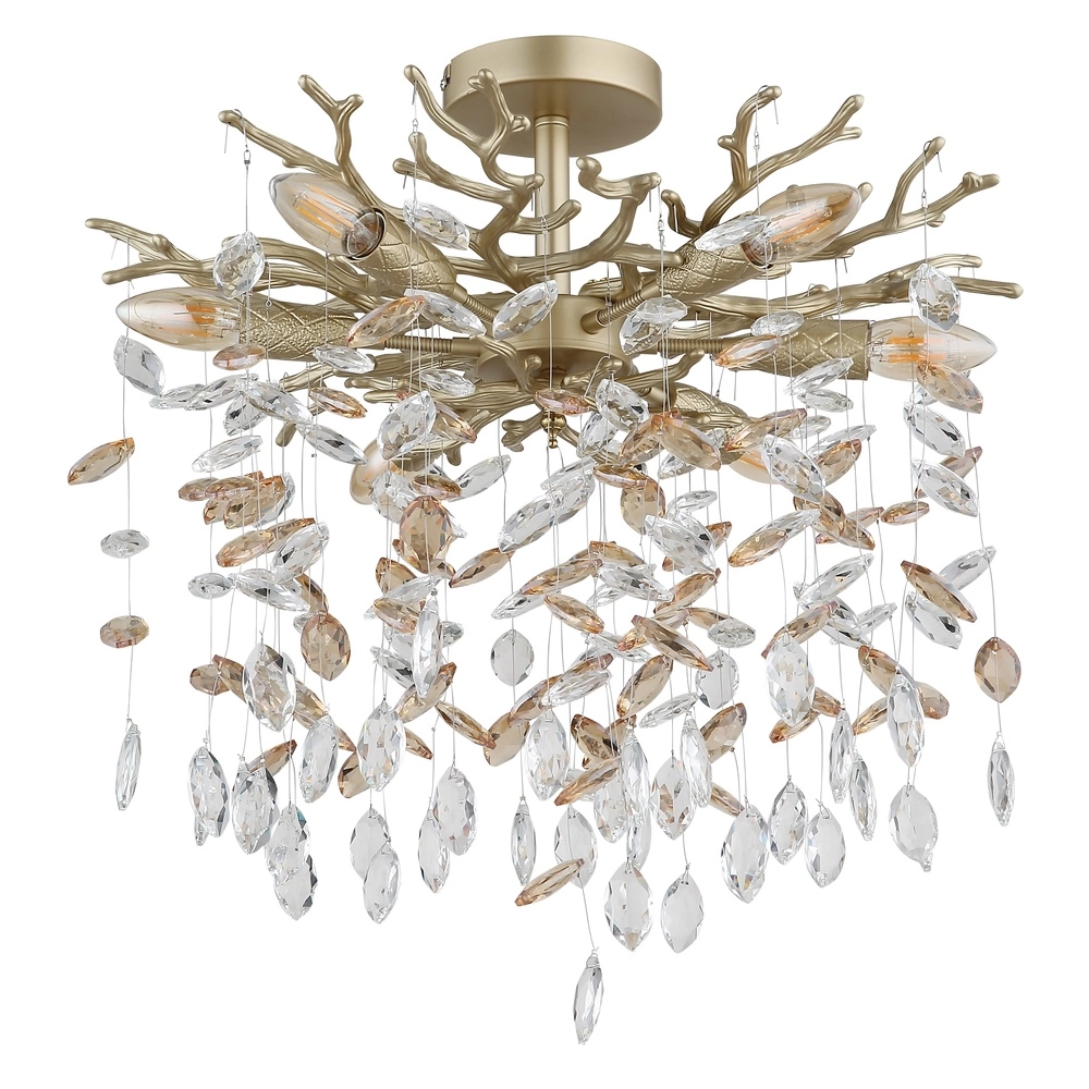 Ceiling lamp Queena gold Ø 50cm Globo 9007371531653