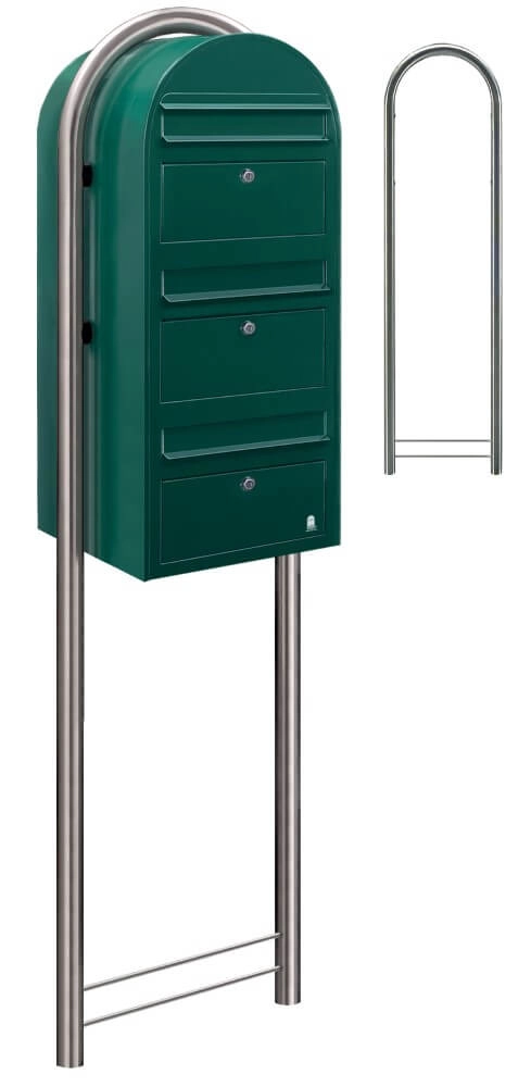 Mailbox Trio 6005 Dark green Bobi 6417237015068
