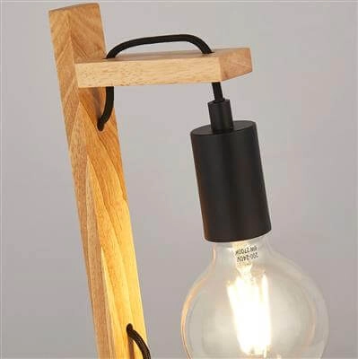 Table lamp wood Woody Searchlight 5053423192567