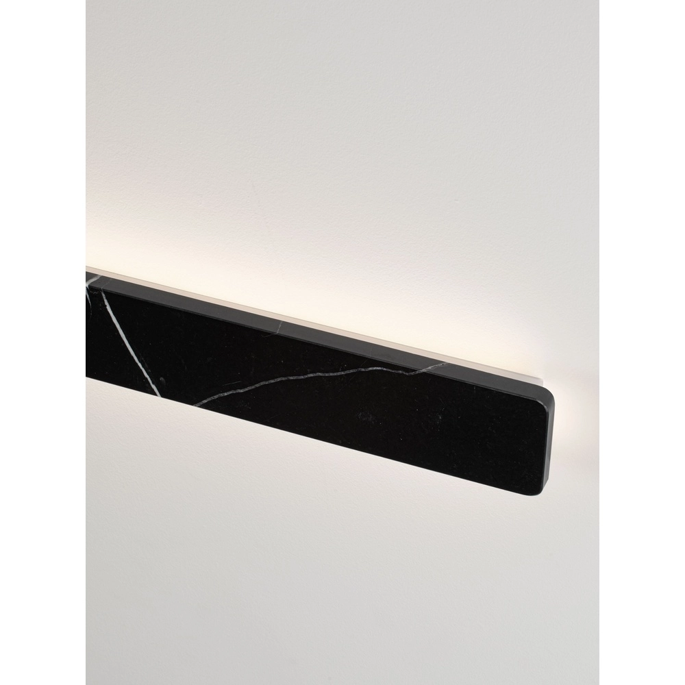 Sleek wall lamp Alyssa black marble